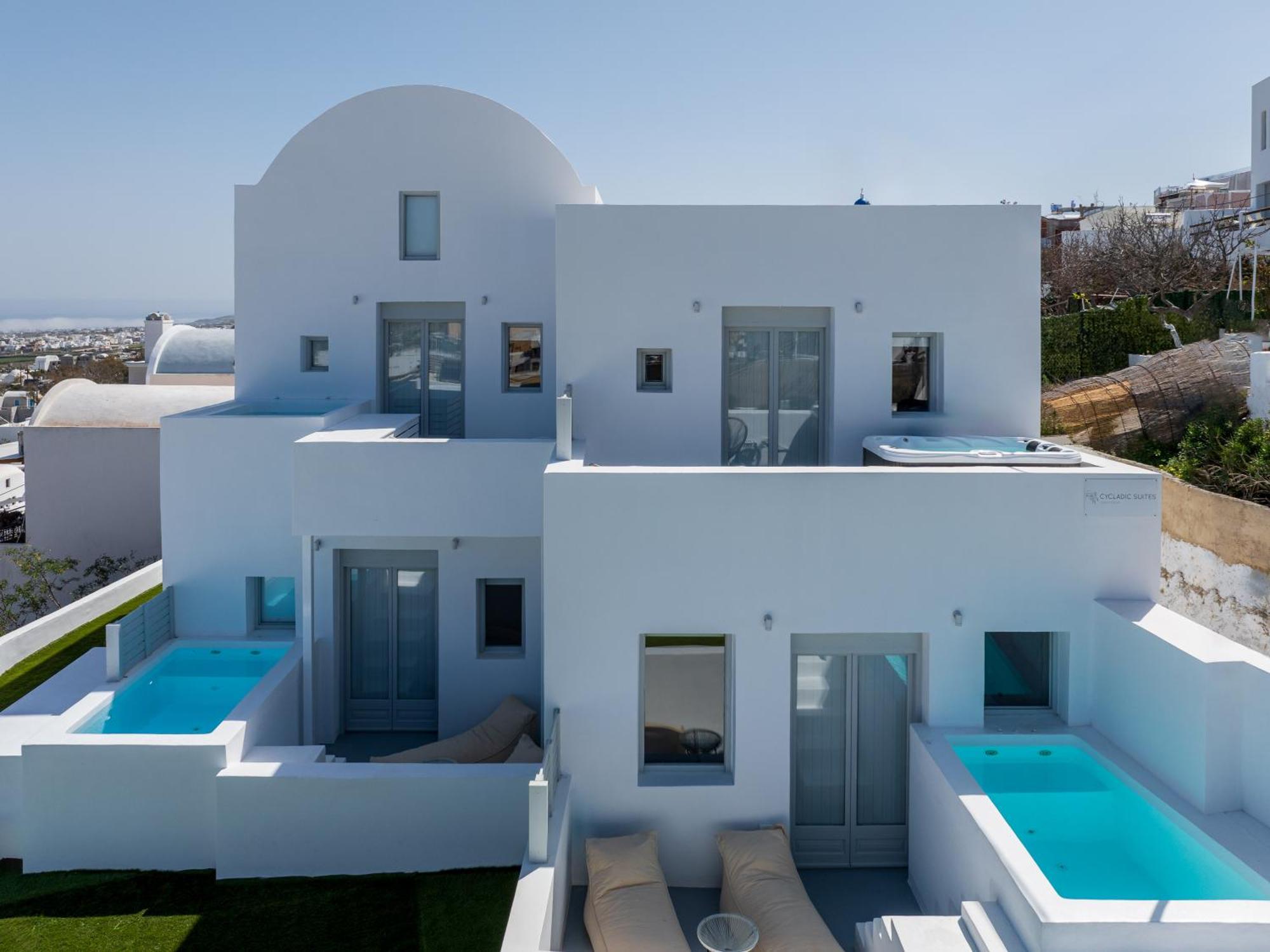 Cycladic Suites & Spa ฟิรา ภายนอก รูปภาพ