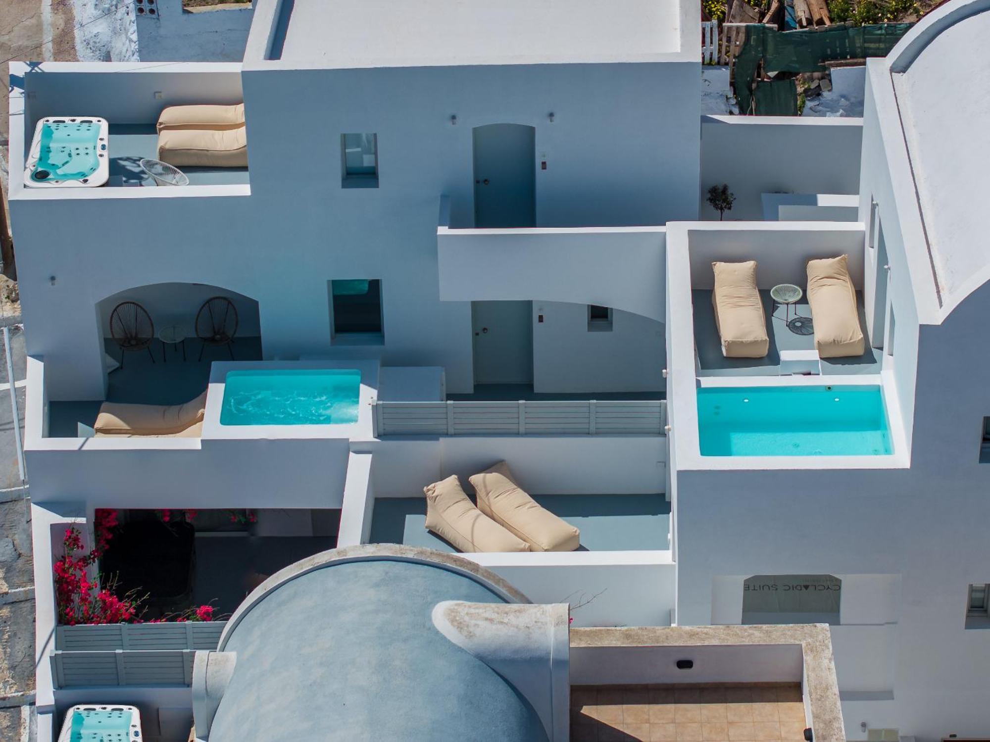 Cycladic Suites & Spa ฟิรา ภายนอก รูปภาพ